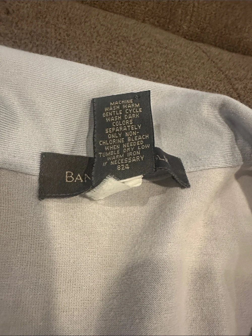 Banana Republic Pale Blue Short Sleeve Button-Down Shirt
